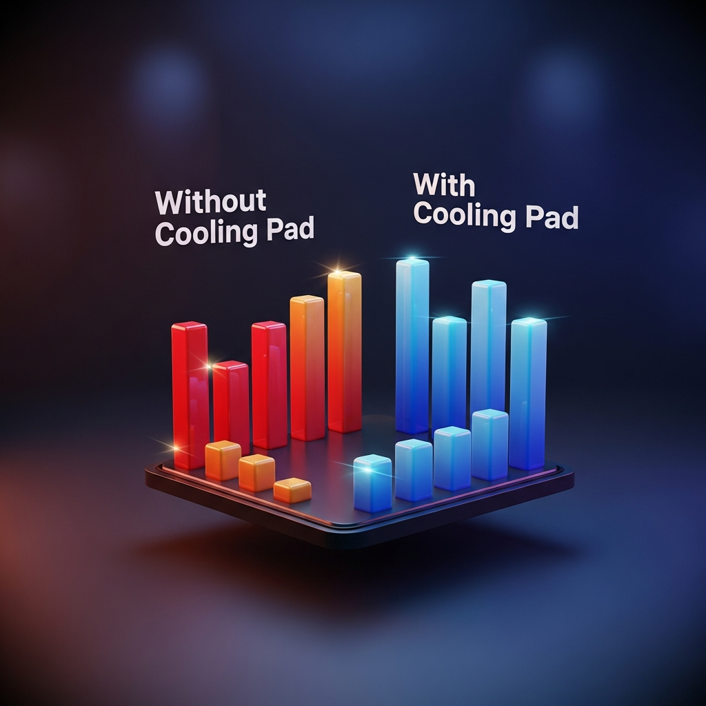 Infográfico 3D de comparação térmica