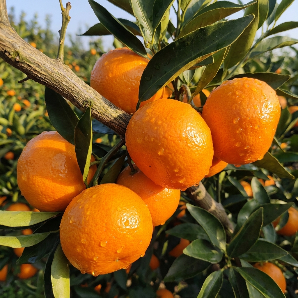 Mexericas maduras no pé