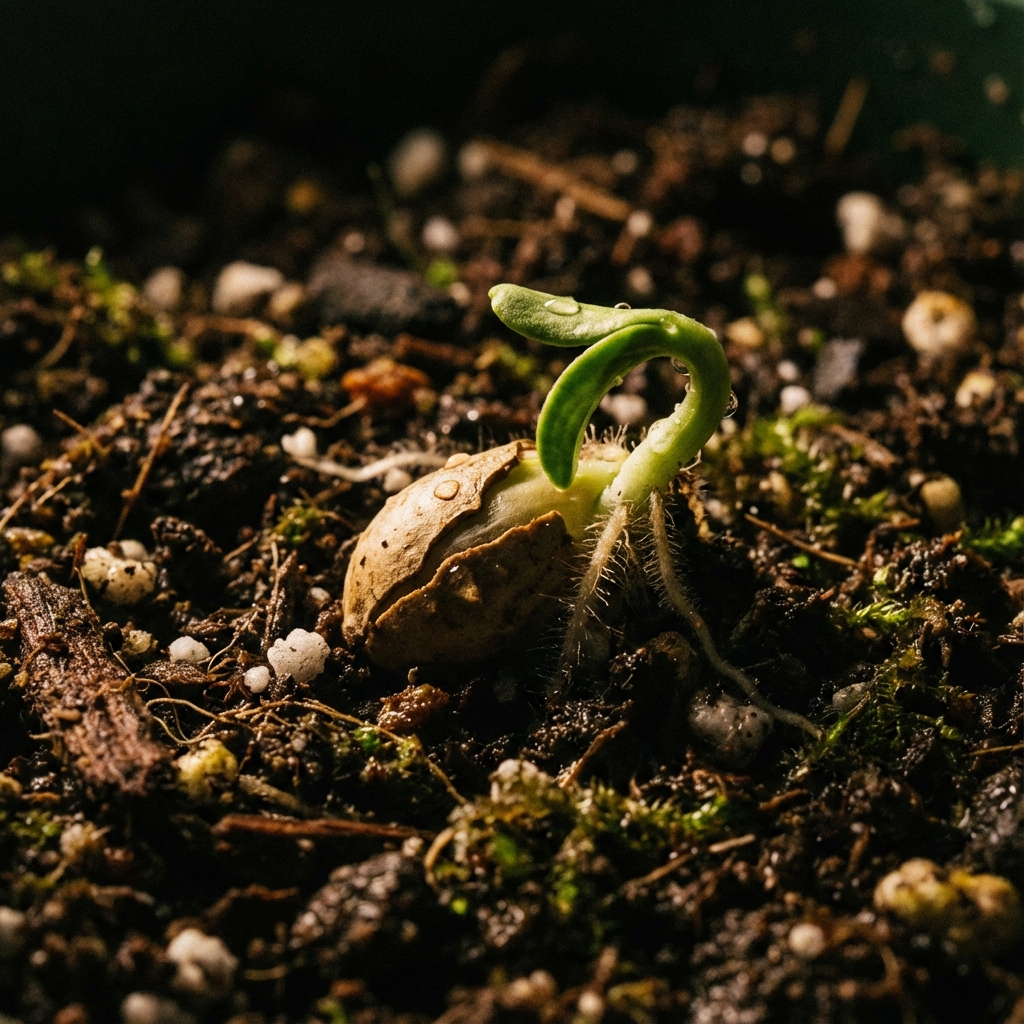 Germinação da semente de mexerica