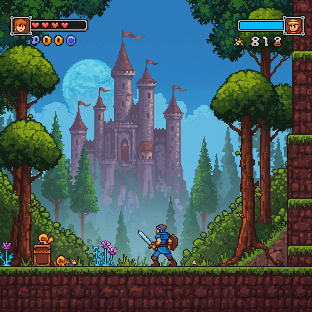 Uma coleção de cartuchos de jogos clássicos, incluindo Nintendo e Super Nintendo, símbolos da era 8-bit e 16-bit